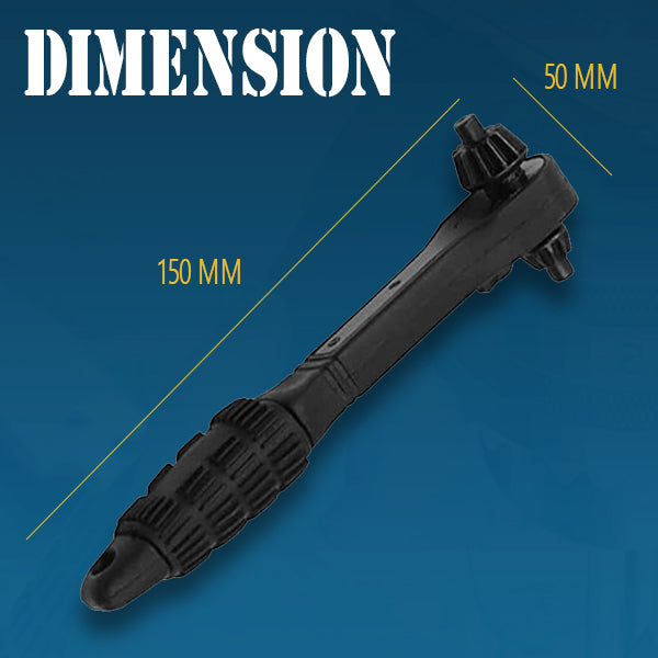 2 in 1 Easy Drill Chuck Ratchet Spanner